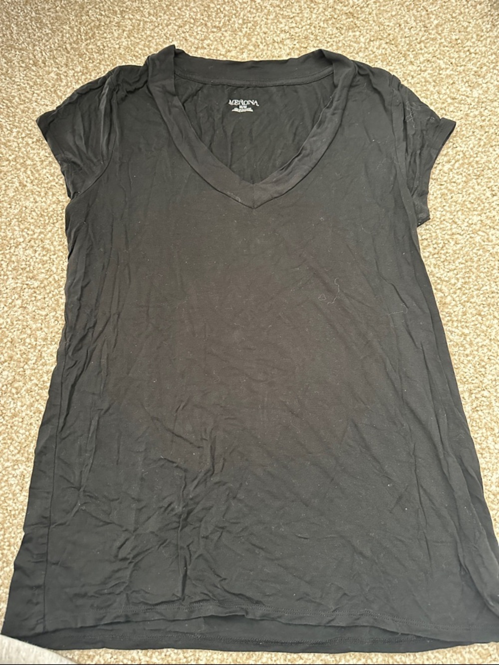 Women’s Black V-Neck Tee